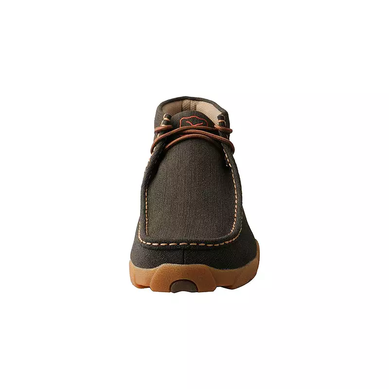 Men's Chukka Driving Moc Rubberized Brown