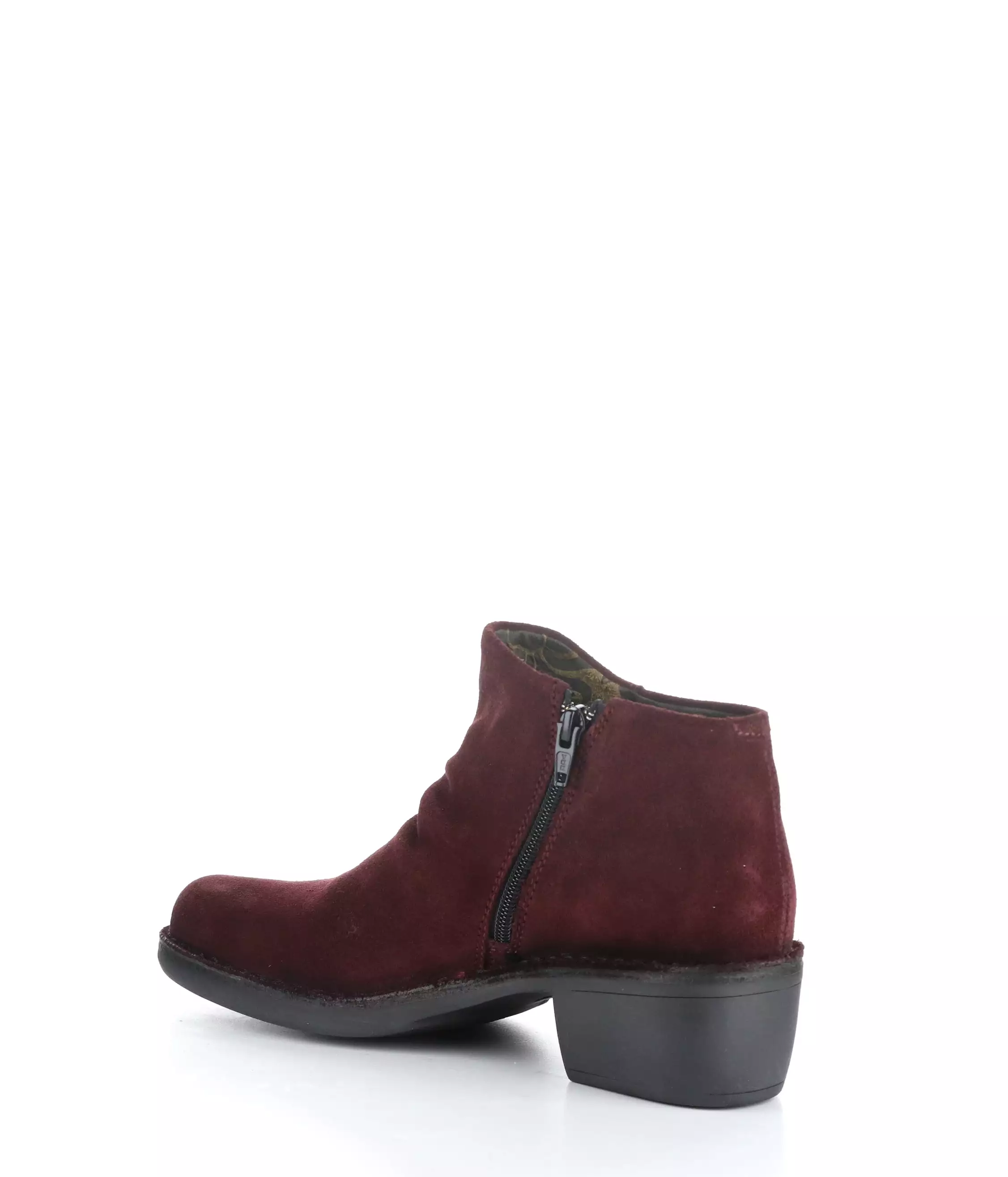 MERK093FLY 001 WINE Round Toe Boots