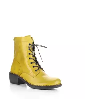 MILU044FLY 008 MUSTARD Lace-up Boots