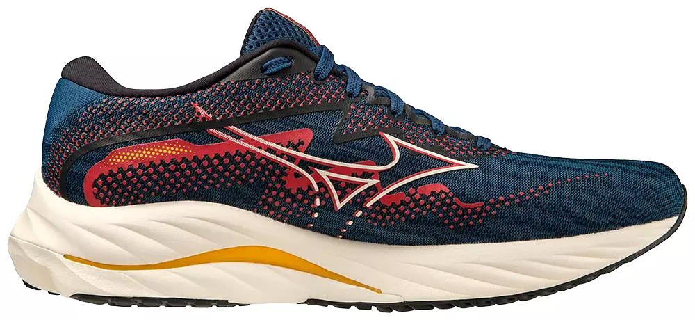 Mizuno Men's Wave Rider 27 - Blue Opal/Papyrus