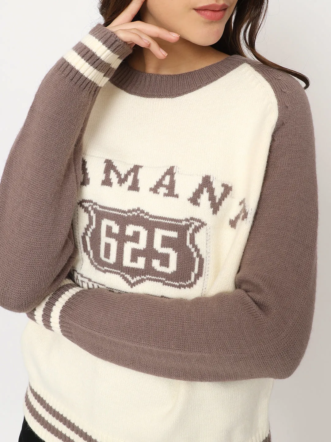 MOUSE COLOR WOMEN PRINTED SWEATER