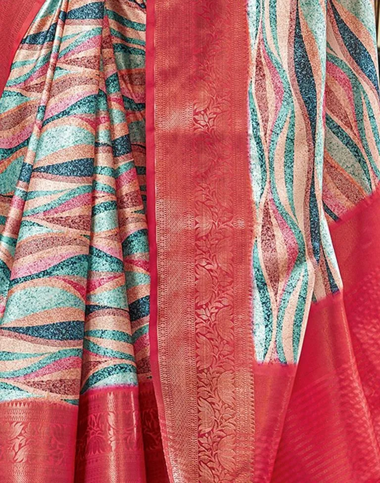 Multi Silk Printed Sarees