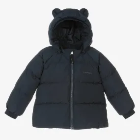 Navy Blue Down Puffer Jacket