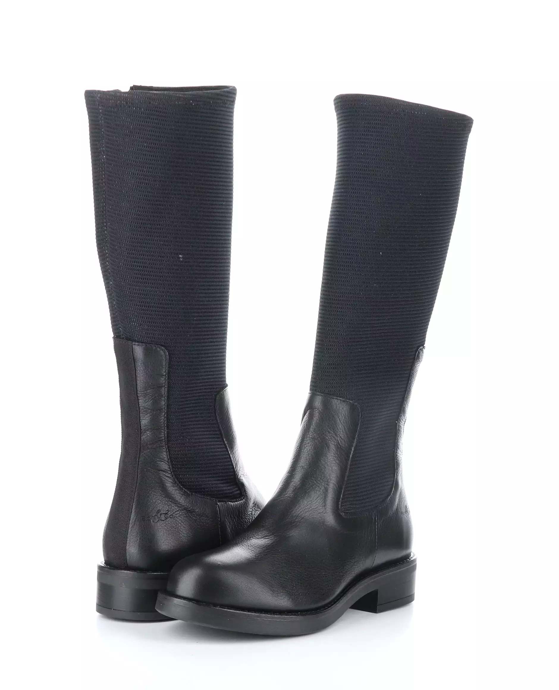 NOISE BLACK Round Toe Boots