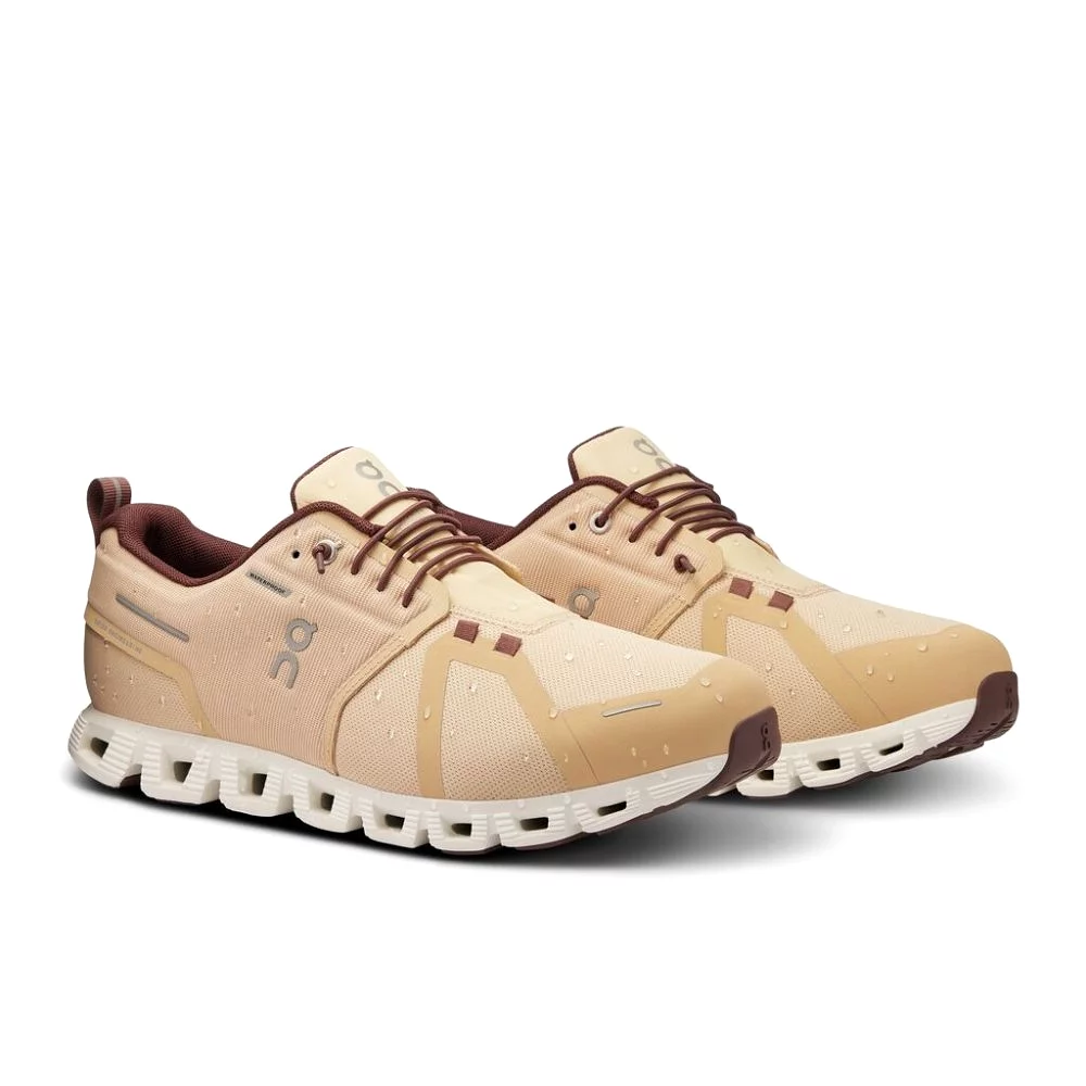 On Men's Cloud 5 Waterproof - Savannah/Ivory