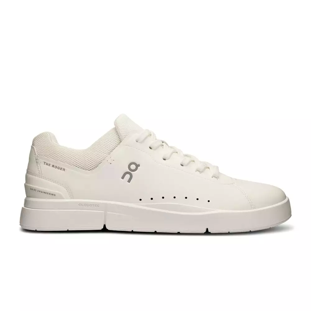 On Men's THE ROGER Advantage 2 Sneaker - White/Undyed