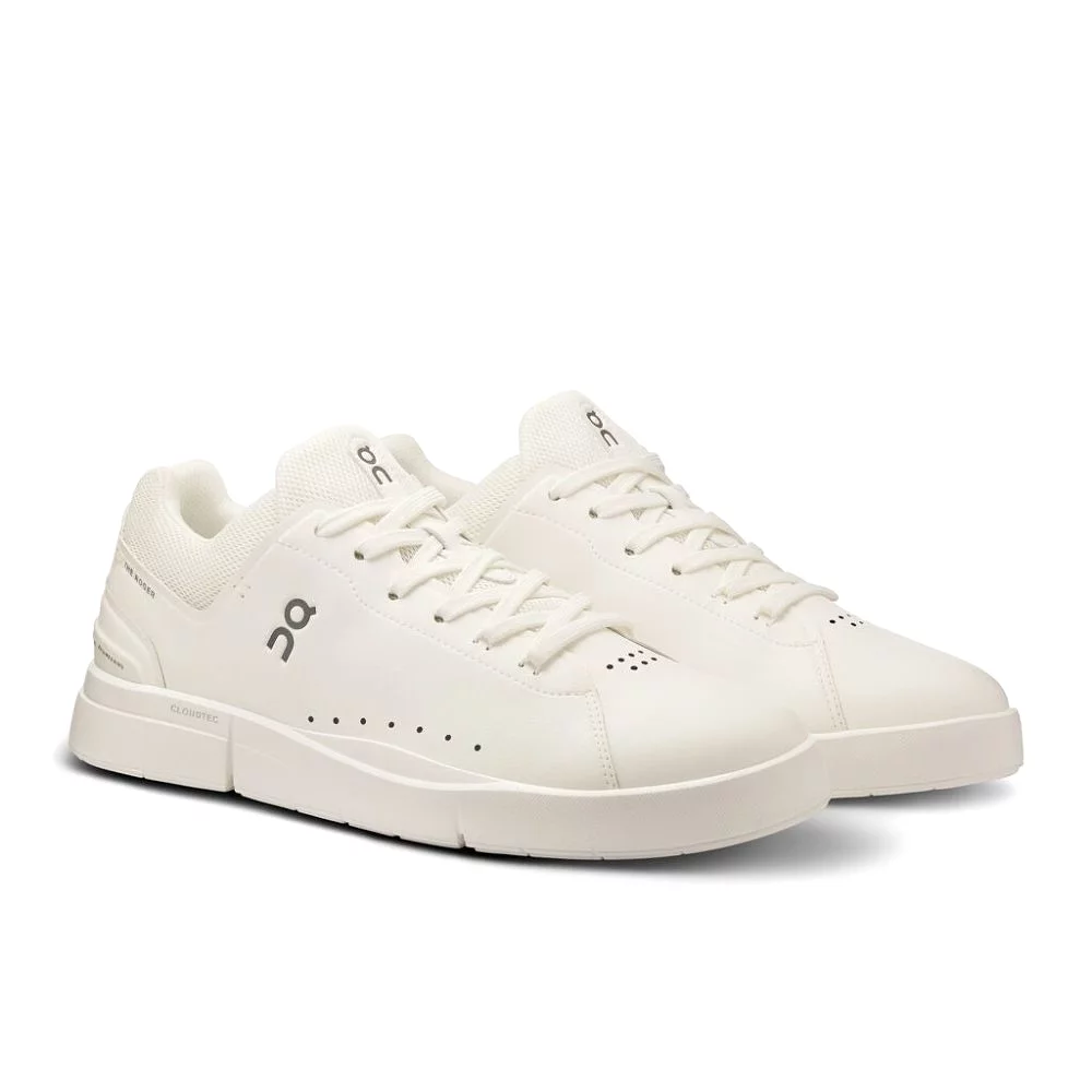 On Men's THE ROGER Advantage 2 Sneaker - White/Undyed