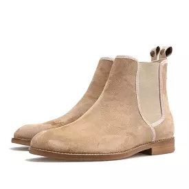 OneDrop Handmade Men Leather CHELSEA Boots Pigskin Suede