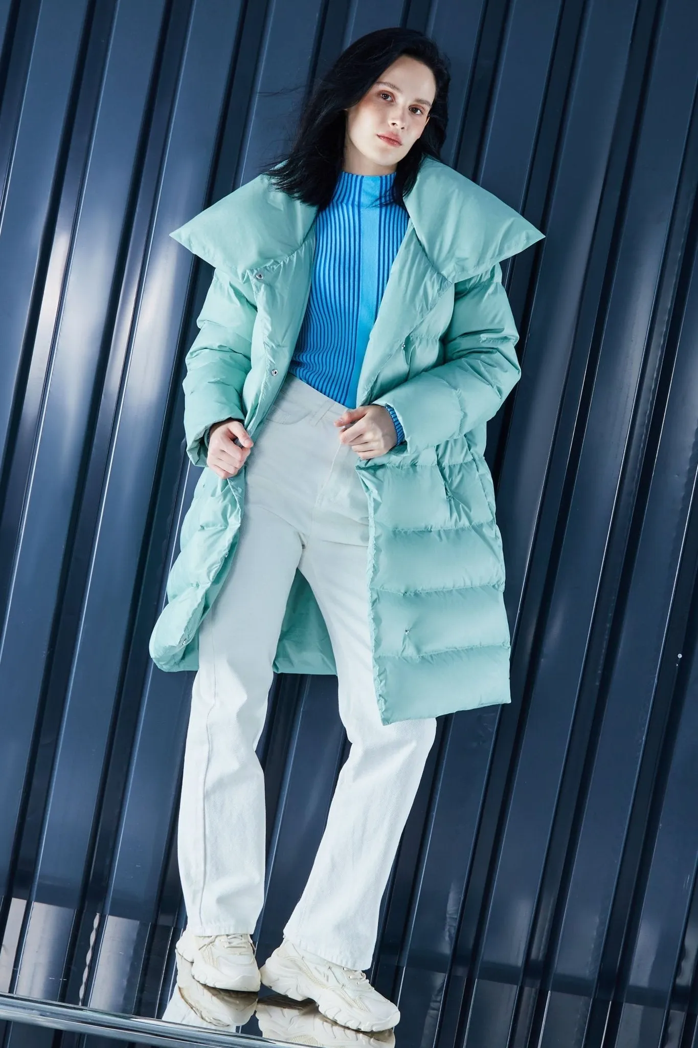 Oversized Collar Puffer Jacket