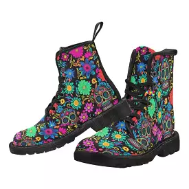 Painkiller Women's Canvas Lace-up Rave Boots