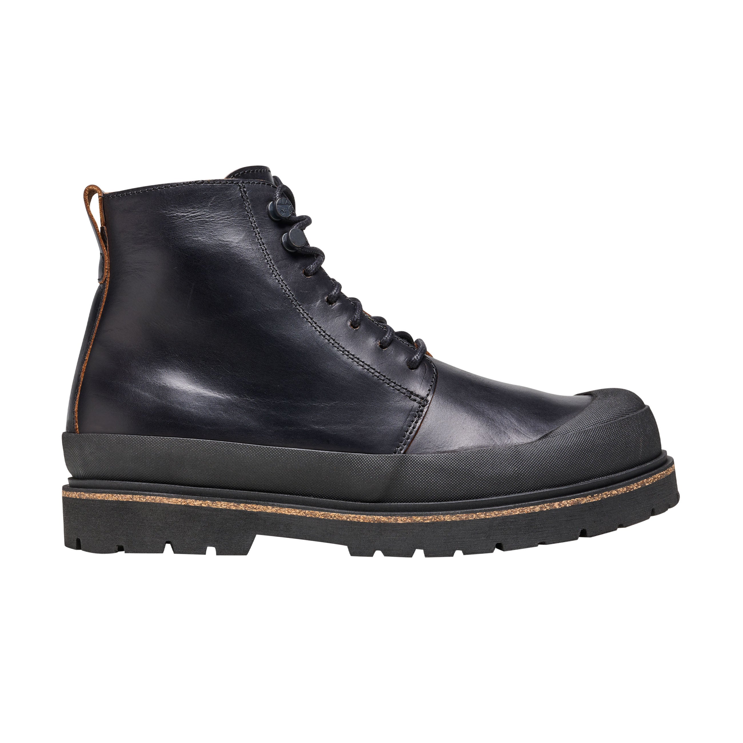 Prescott Mens Black Natural Leather