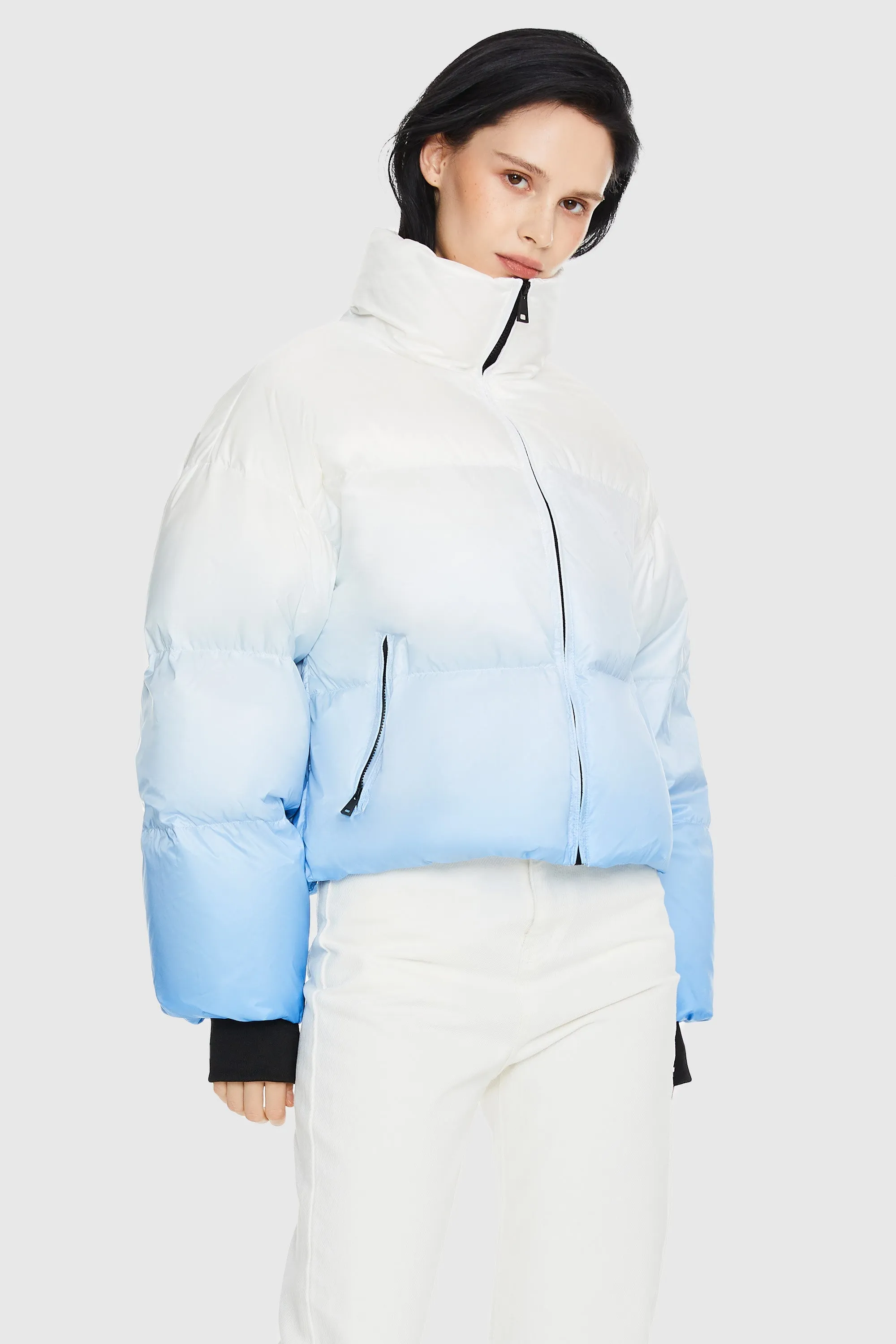 Puff-O Summit Ombre Cropped Puffer