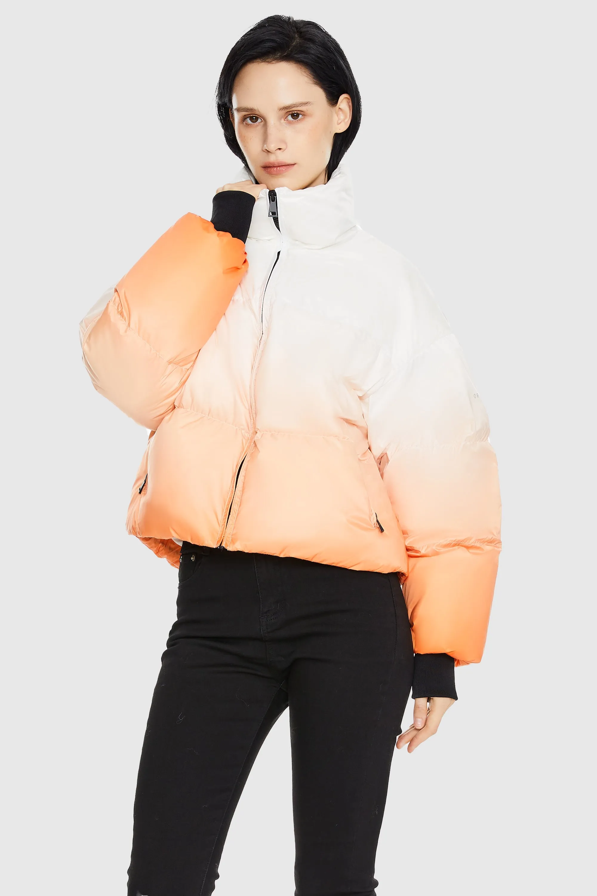 Puff-O Summit Ombre Cropped Puffer