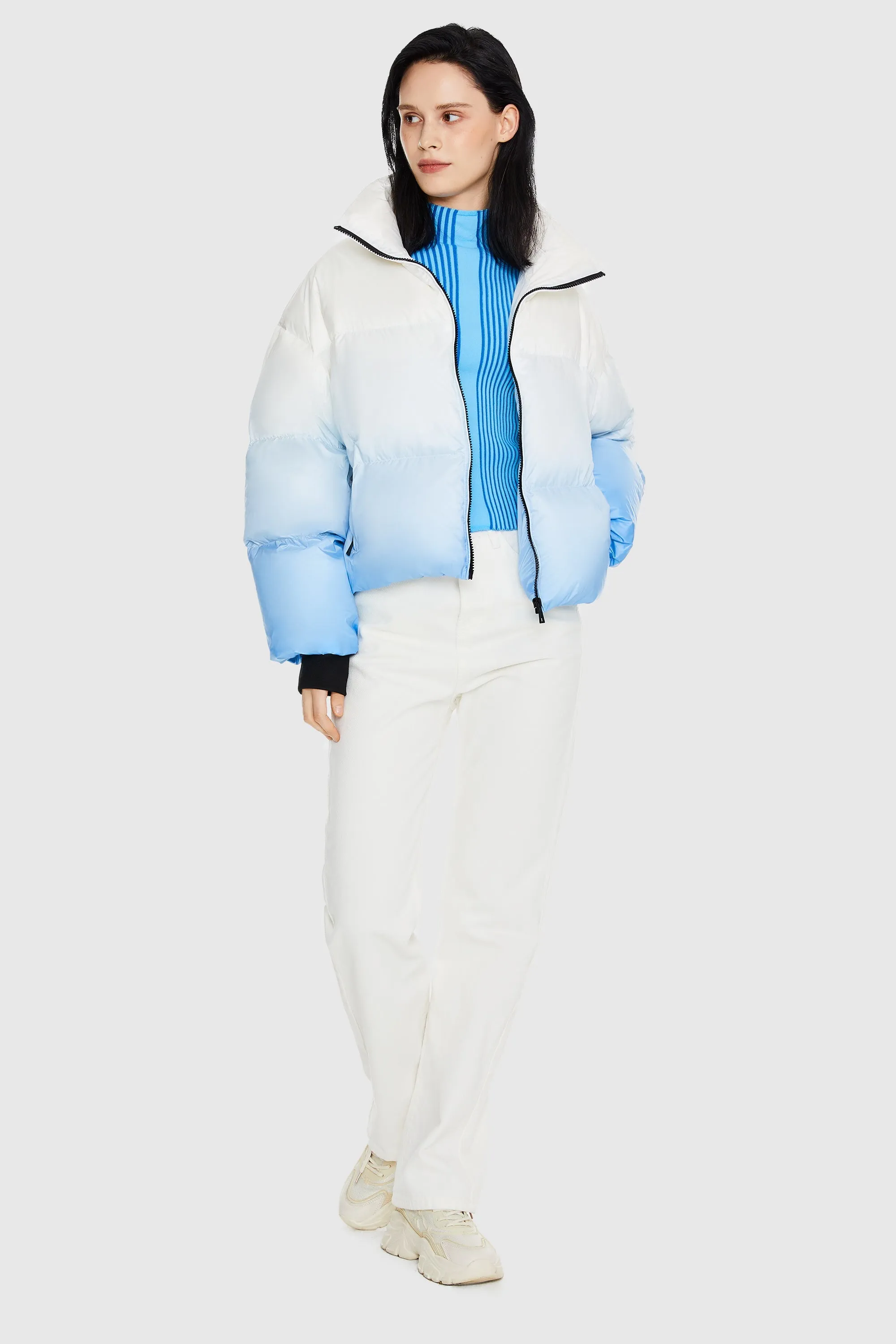 Puff-O Summit Ombre Cropped Puffer