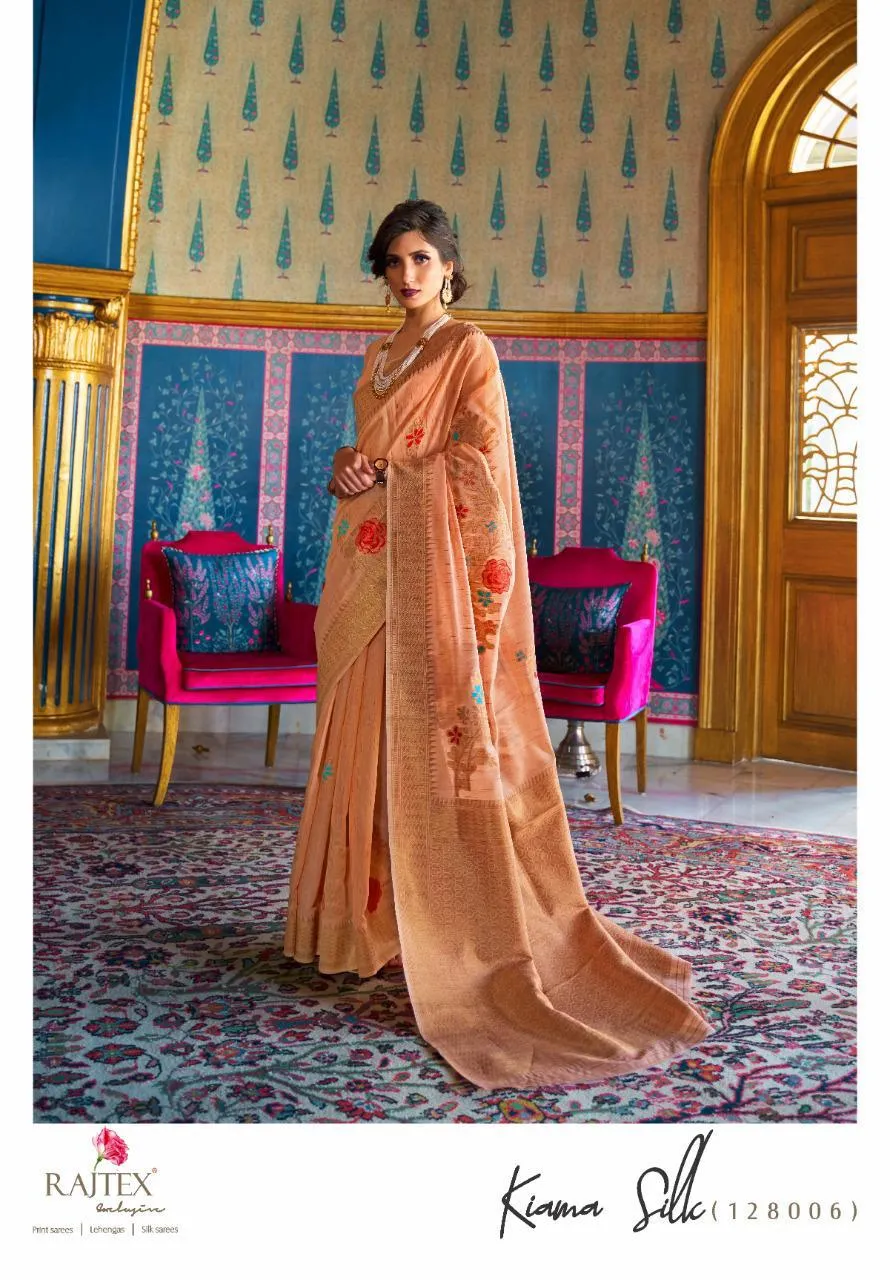 Rajtex, Sarees Kiama Silk Fancy Designer Saree Collection