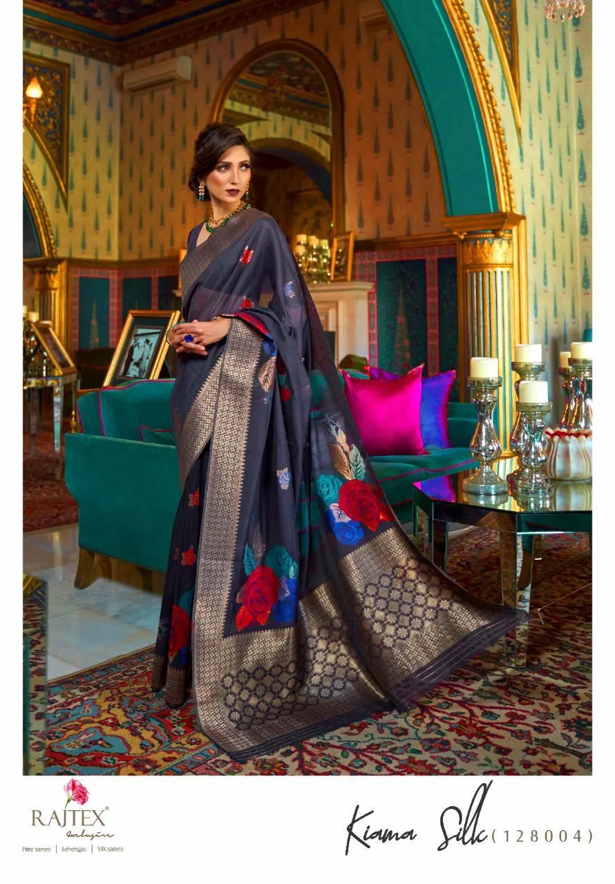 Rajtex, Sarees Kiama Silk Fancy Designer Saree Collection