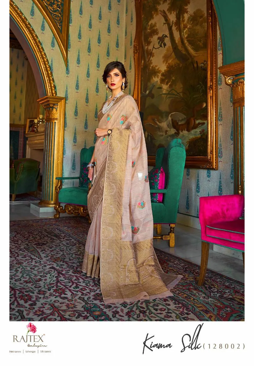 Rajtex, Sarees Kiama Silk Fancy Designer Saree Collection