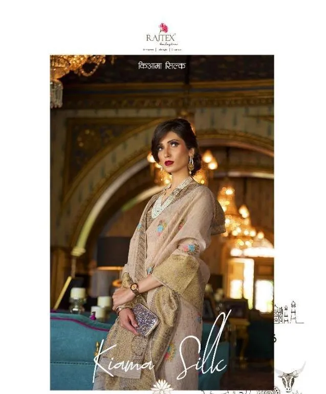 Rajtex, Sarees Kiama Silk Fancy Designer Saree Collection