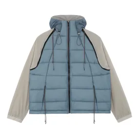 RECYCLED NYLON TRANSFORMABLE PUFFER JACKET