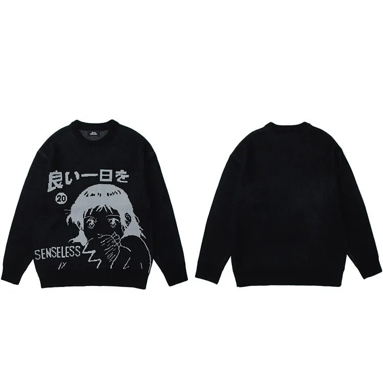 SENSELESS 20 Anime Knit Sweater