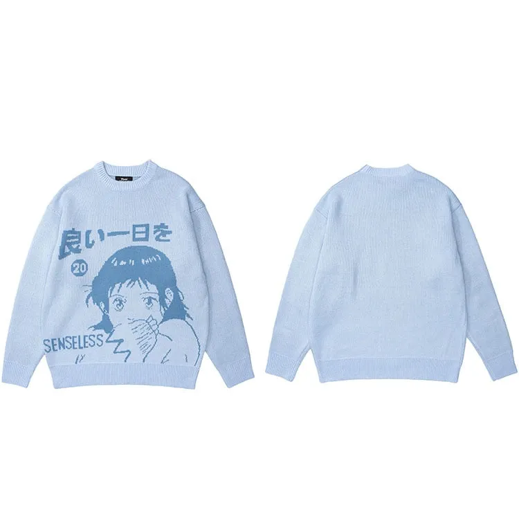 SENSELESS 20 Anime Knit Sweater