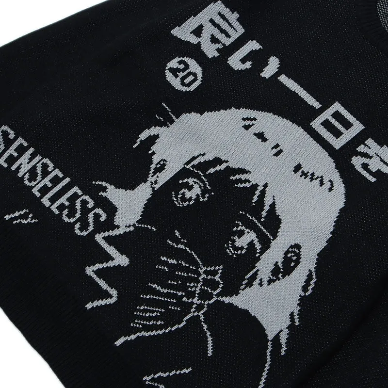 SENSELESS 20 Anime Knit Sweater