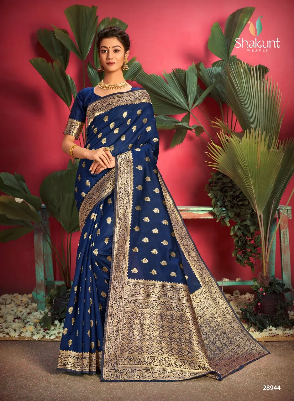 Shakunt Sarees Launched Teesta Art Silk Fancy Designer Sarees