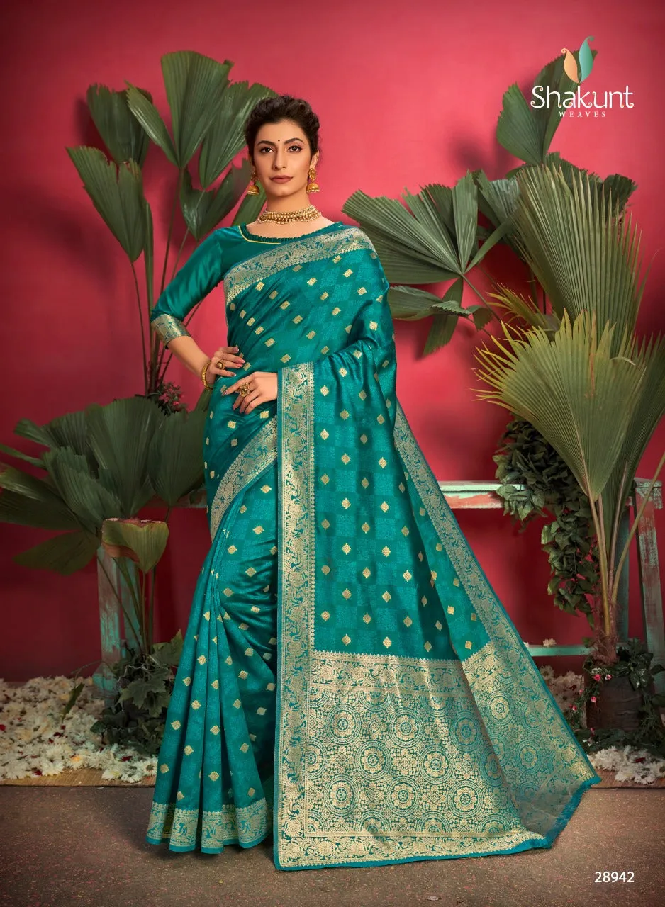 Shakunt Sarees Launched Teesta Art Silk Fancy Designer Sarees