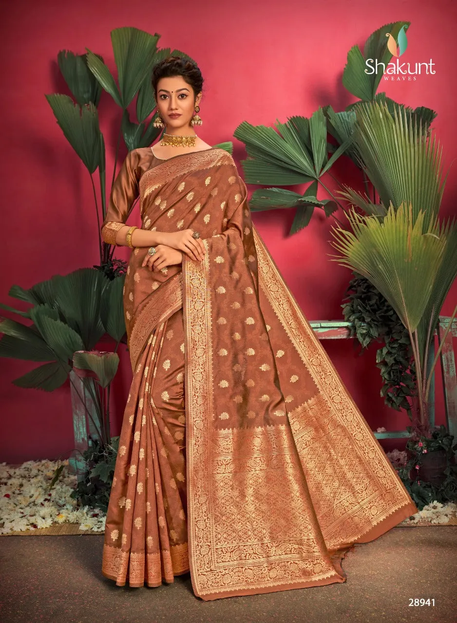 Shakunt Sarees Launched Teesta Art Silk Fancy Designer Sarees