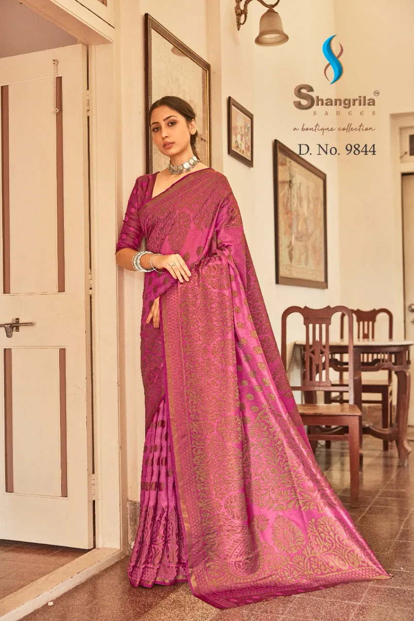 Shangrila Presents Rangsitara Brasso Fancy Designer Sarees