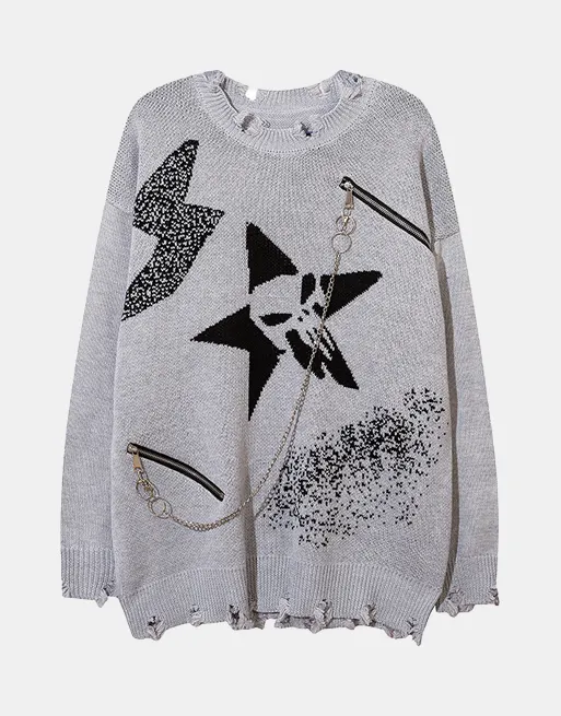 SKULL STAR Sweater