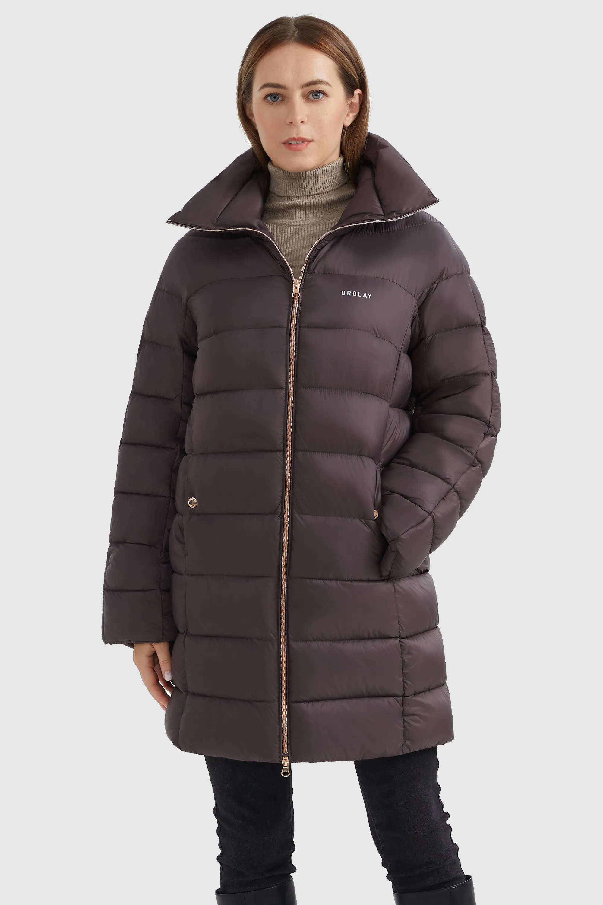 Stand Collar Full-Zip Puffer