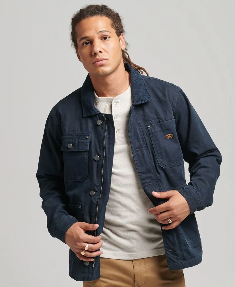 Superdry Vintage Ranch Canvas Jacket Eclipse Navy