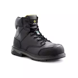 Terra Patton TR0A4NS6BLK Unisex 6 Steel Toe Work Safety CSA Boot  - Black