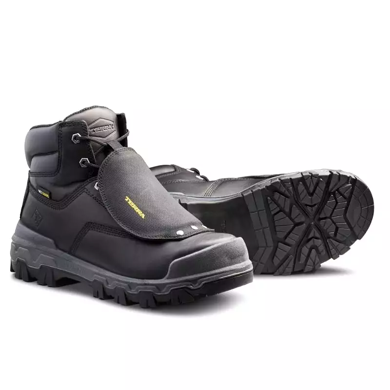 Terra Sentry 2020 Men's 6 Composite Toe Work Boot With External METGUARD TR0A4NRXBLK - Black