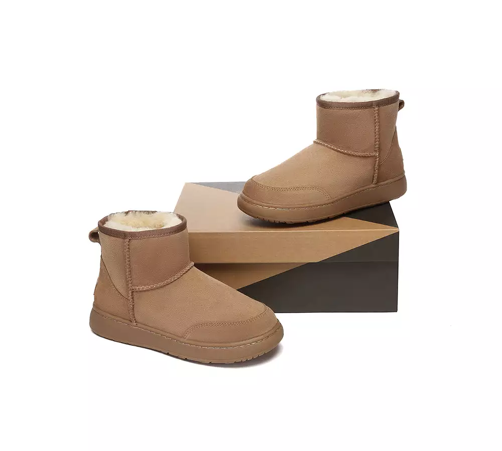 UGG AUSTRALIAN SHEPHERD Sheepskin Wool Ankle Mini Classic Outdoor Boots