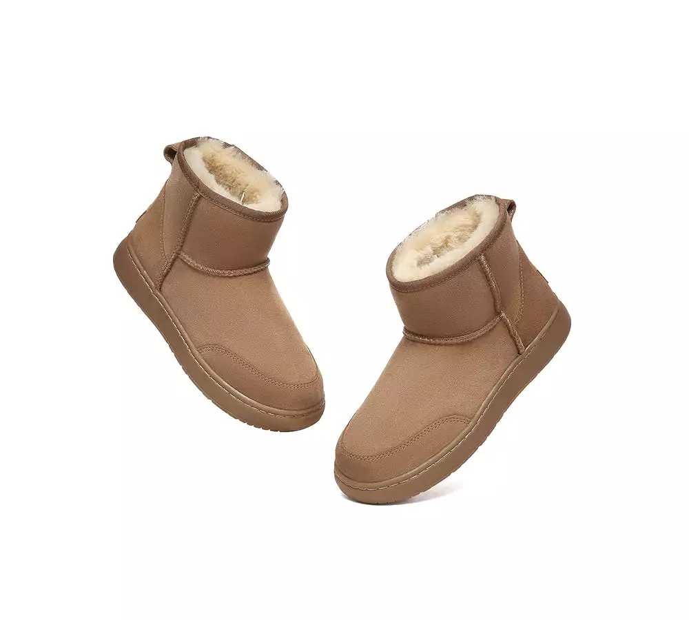 UGG AUSTRALIAN SHEPHERD Sheepskin Wool Ankle Mini Classic Outdoor Boots