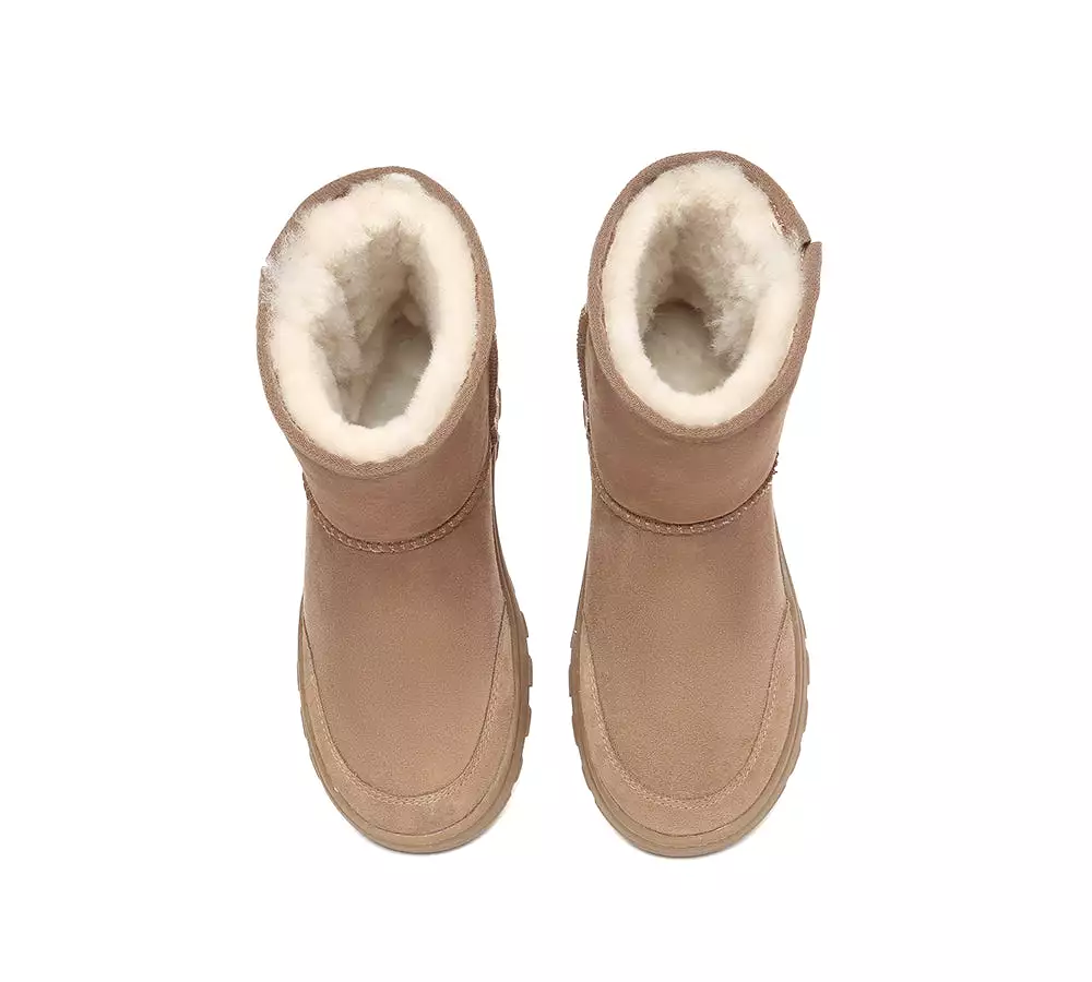 UGG AUSTRALIAN SHEPHERD Sheepskin Wool Zipper Short Outdoor Boots