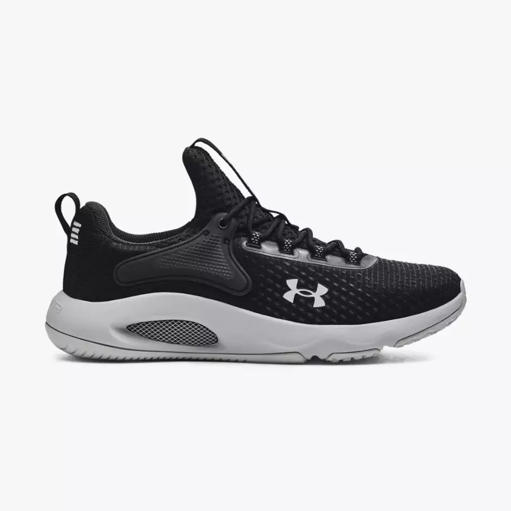 Under Armour Men's UA HOVR Rise 4 Training Shoes - Black/Mod Gray/Halo Gray