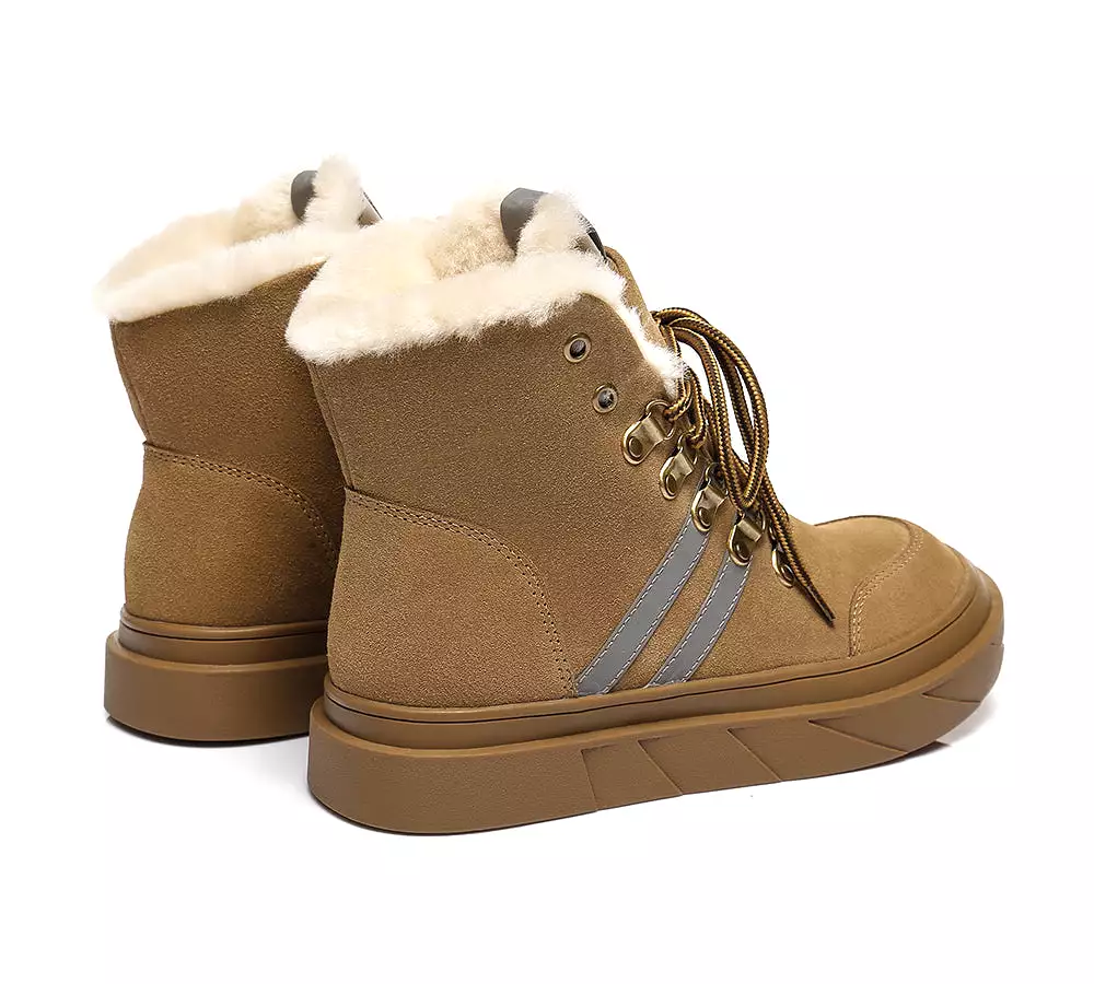 Urban UGG Lace Up Fashion Sneaker Women Boots Vicki