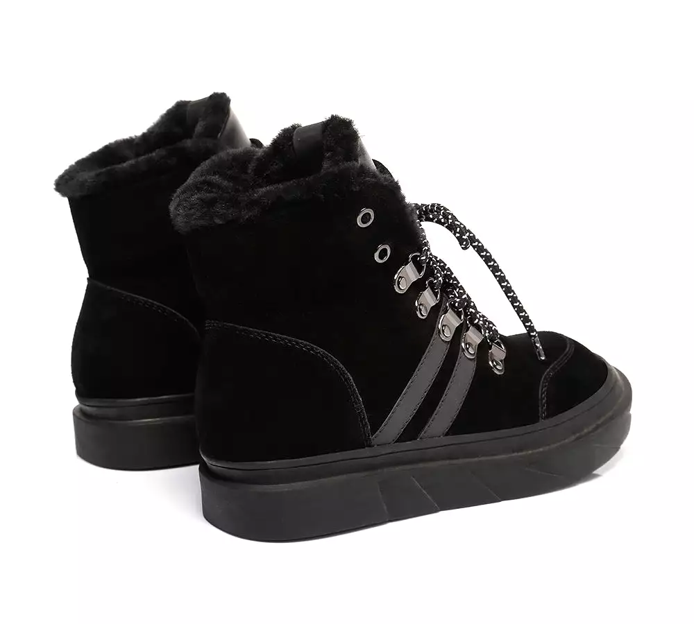 Urban UGG Lace Up Fashion Sneaker Women Boots Vicki