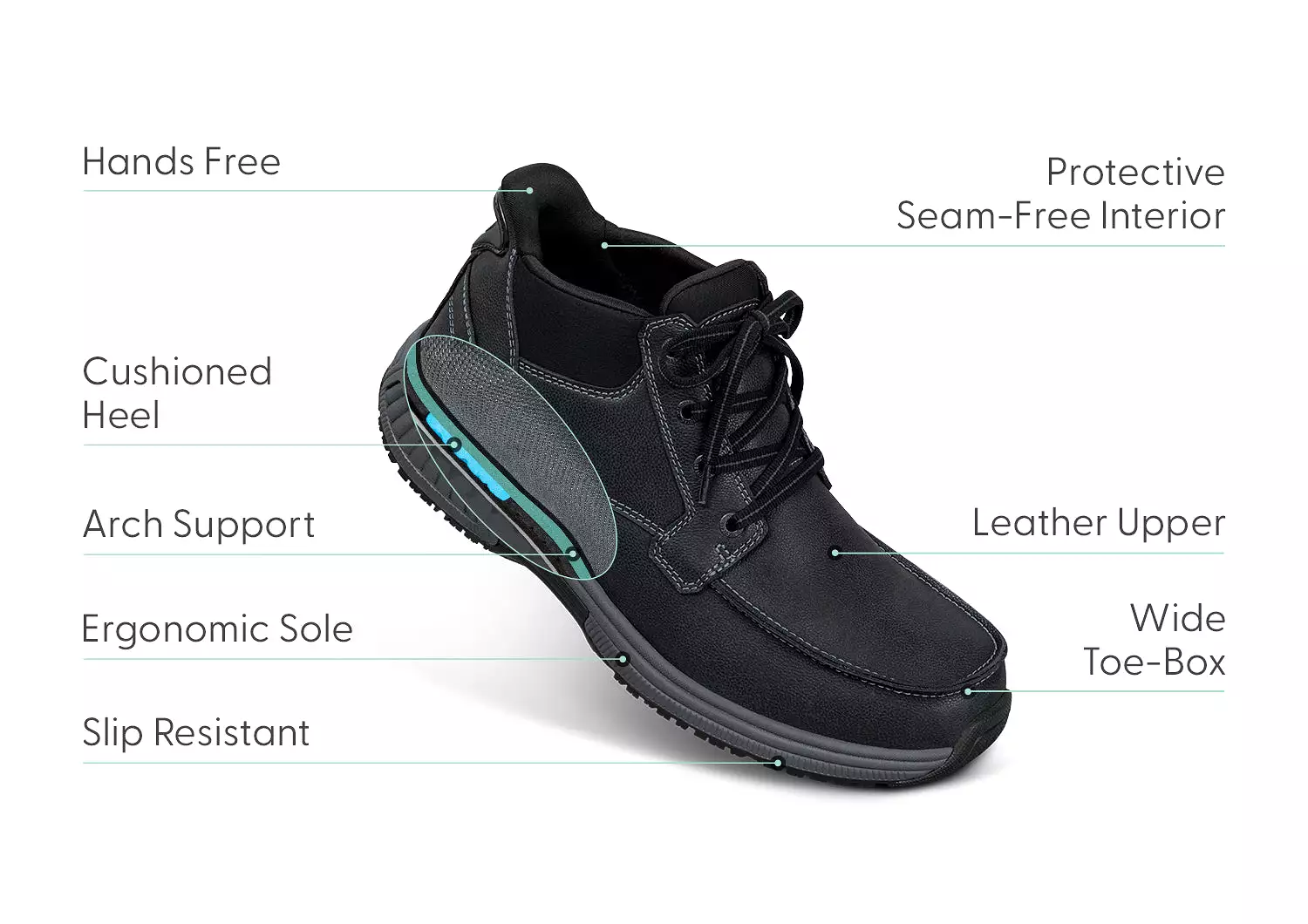 Verno Hands-Free Boots - Black