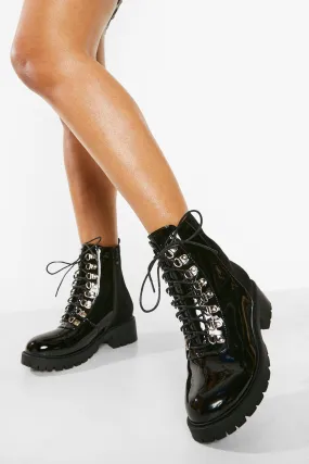 Wide Width Immy Panel Combat Boots