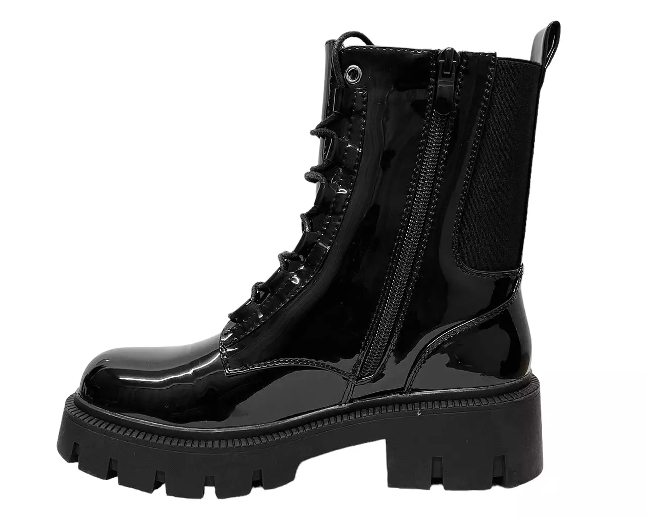 Women's Chunky Sole Lace Up Combat Boots