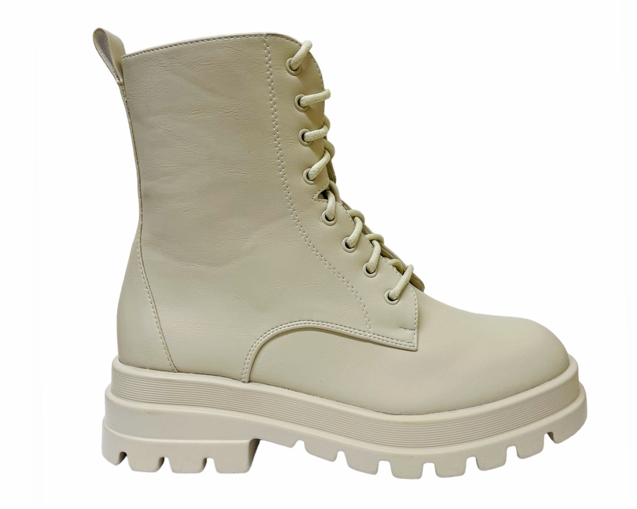 Women's Combat Chunky Sole Lace Up Boots