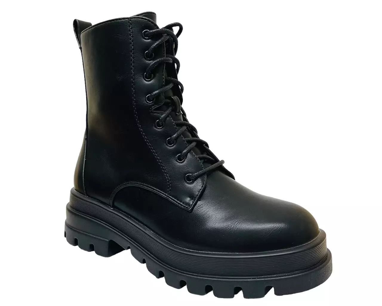 Women's Combat Chunky Sole Lace Up Boots