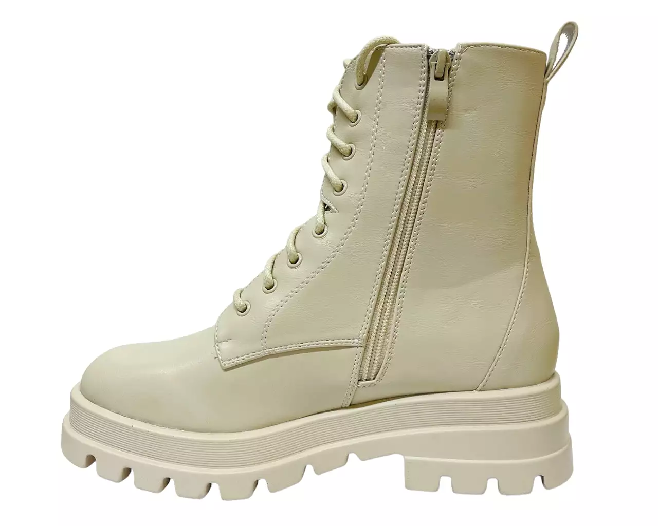 Women's Combat Chunky Sole Lace Up Boots