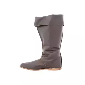 Women's Crossed Tied Straps Fold Mid Calf Boots