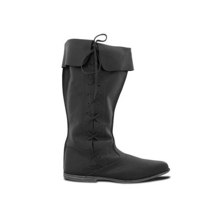 Women's Crossed Tied Straps Fold Mid Calf Boots