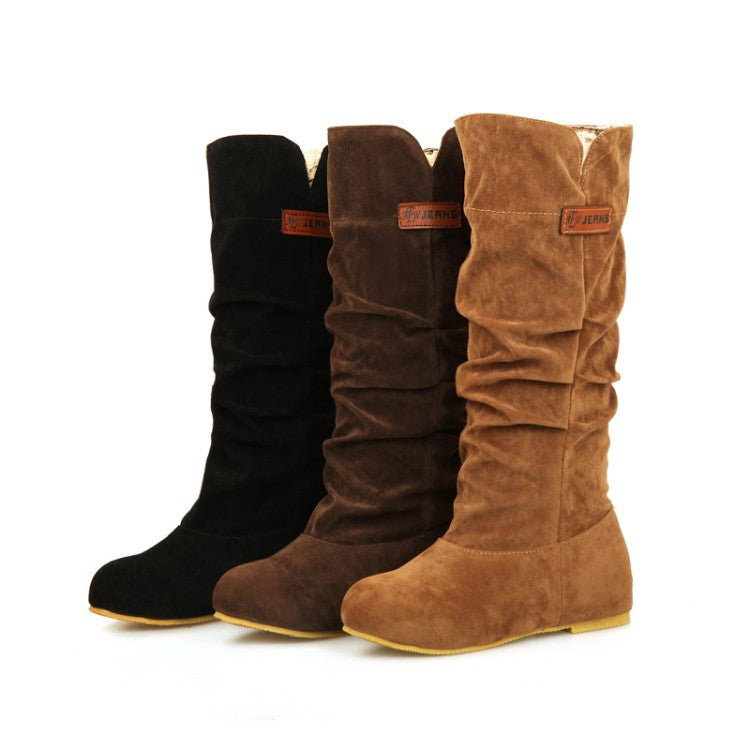 Women's Flock Inside Heighten Mid Calf Boots